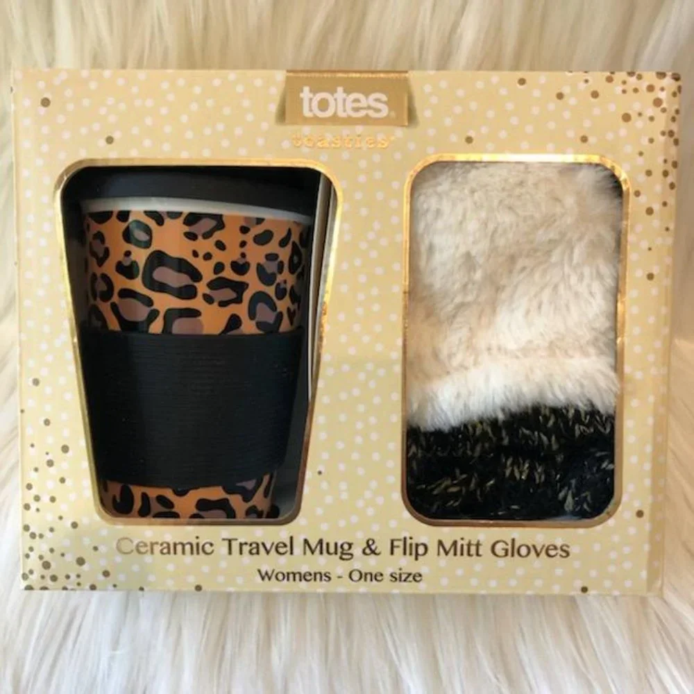 Totes Travel Mug & Flip Mitten Boxed Gift Set